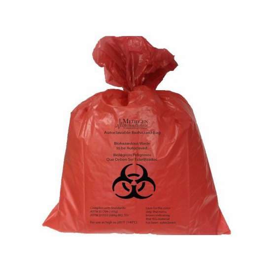 Medegen Medical Products Biohazard Waste Bag 13 to 16 Gal
