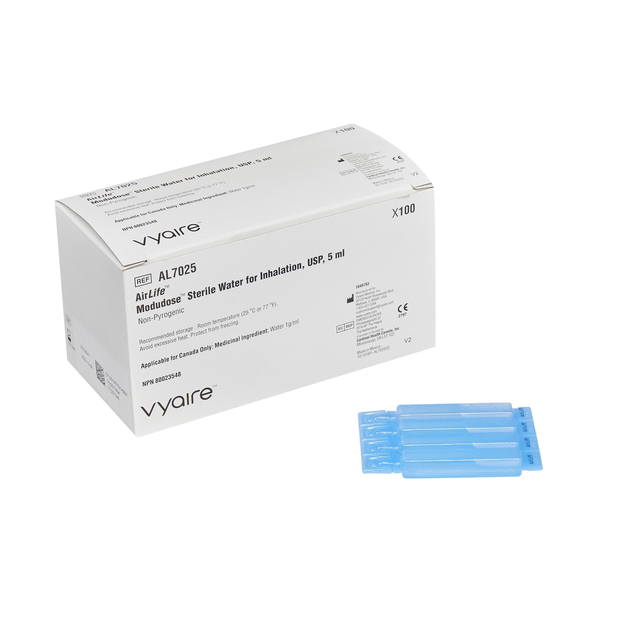 AirLife Modudose Unit Dose Sterile Water 5ml Vial - Image 2