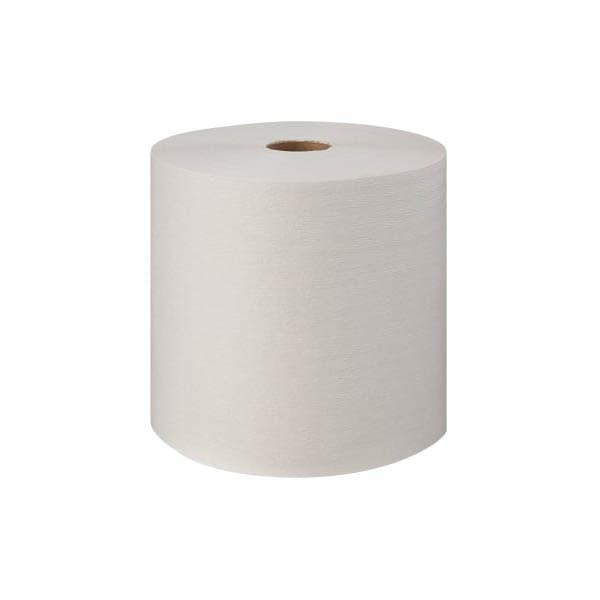 Scott Essential 1-Ply Paper Towel, White, 8 Inch x 600 Foot - Roll of 600 - Image 1