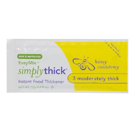 Simply Thick Easy Mix Honey Consistency Food and Beverage Thickener, 12G - Box of 100 - Image 1