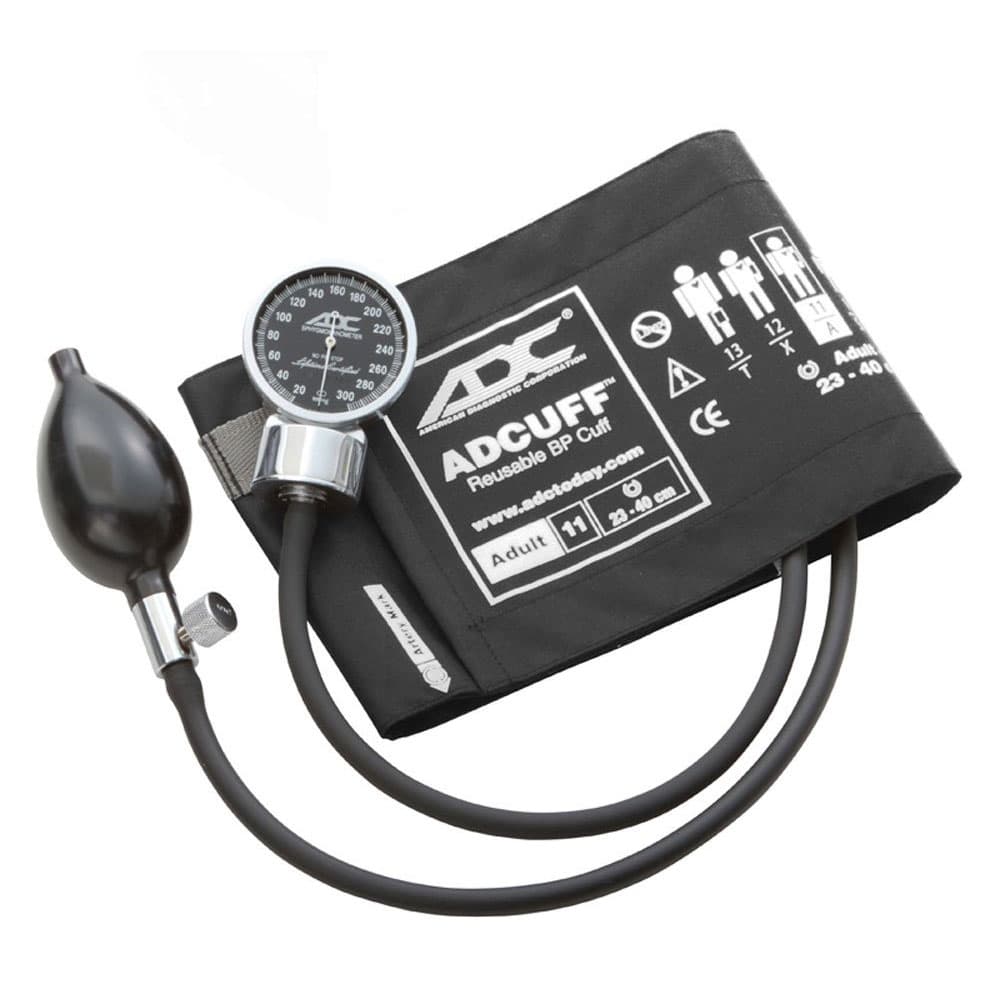 ADC Diagnostix Pocket Aneroid Sphyg, Black, Adult-Each - Image 1