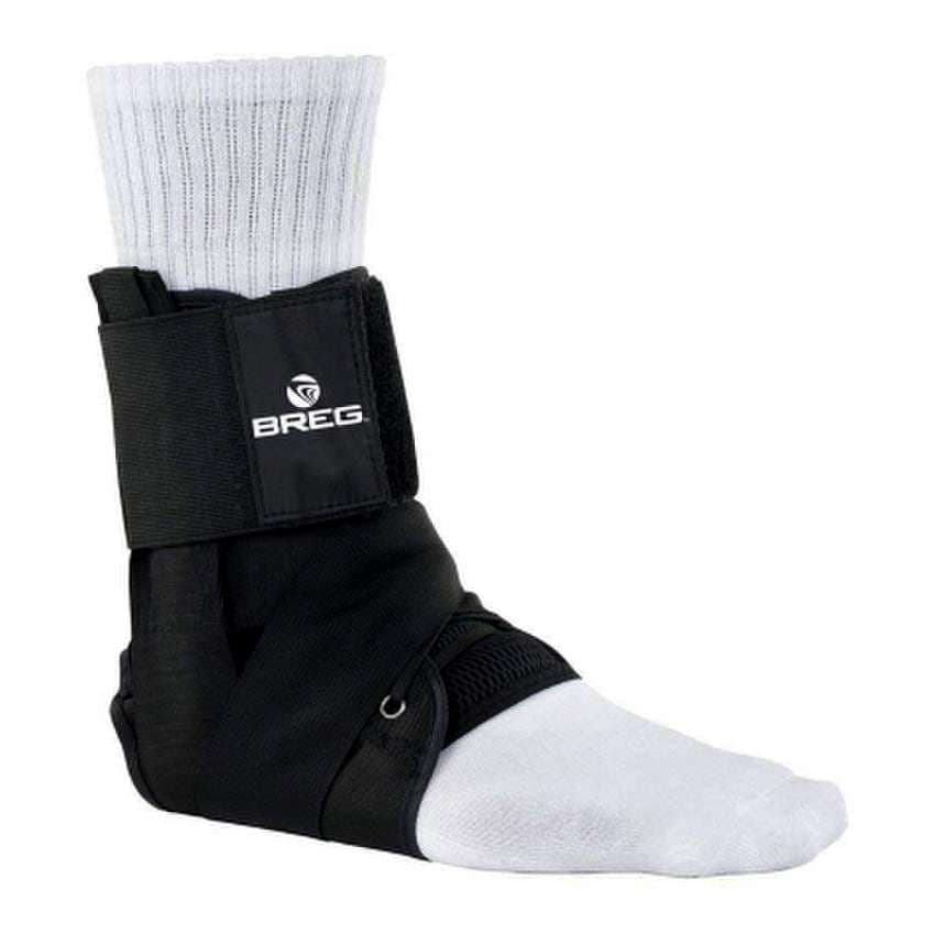 Breg Open Heel Ankle Brace, Black, Extra Large - Image 1