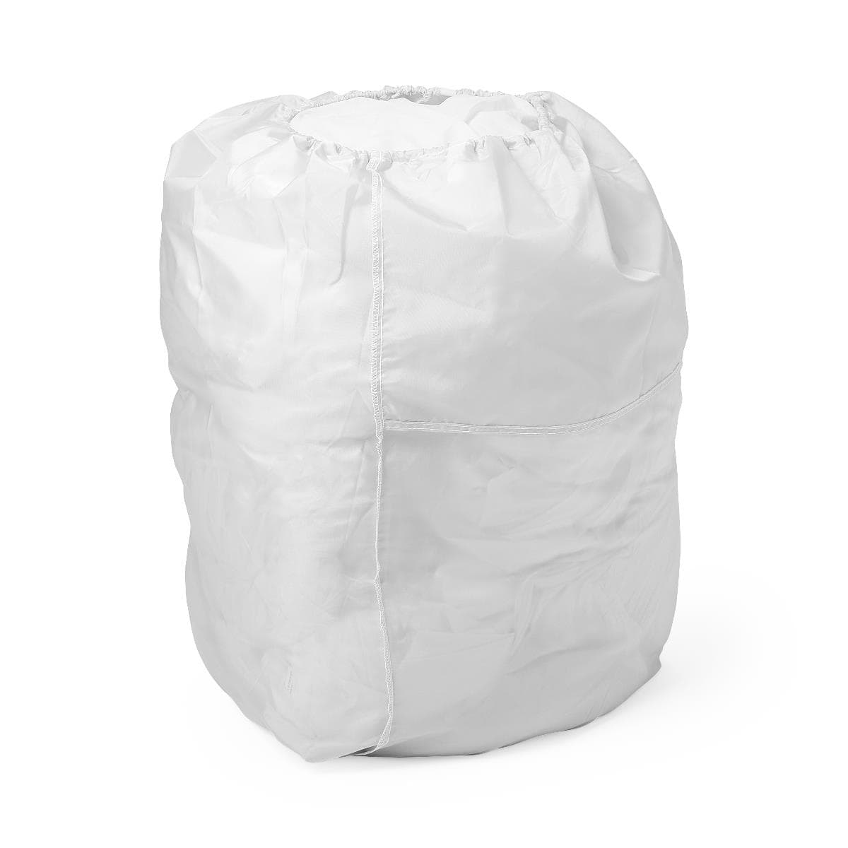 Medline 200 Denier Nylon Hamper Bag with Flip Top and Elastic Closure, 18", White - 1 Dozen - Image 1