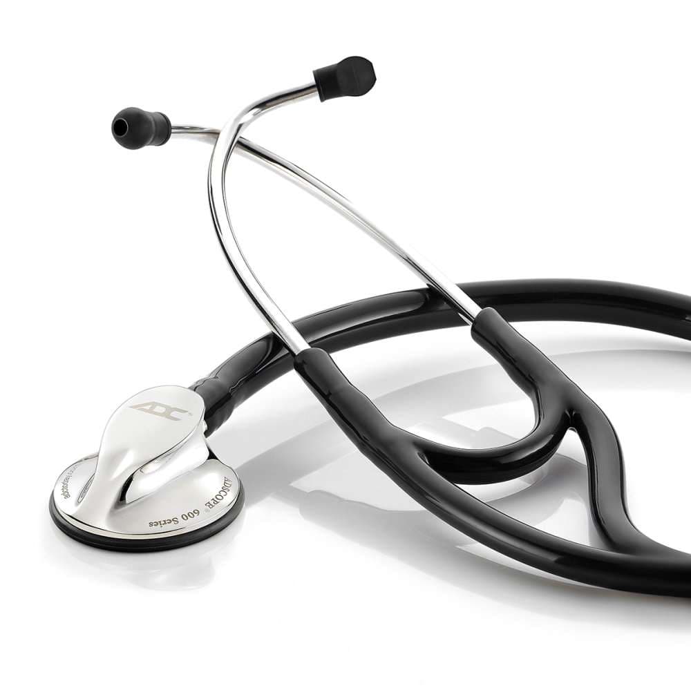 ADC Adscope Platinum Cardiology Stethoscope, Black - Image 1