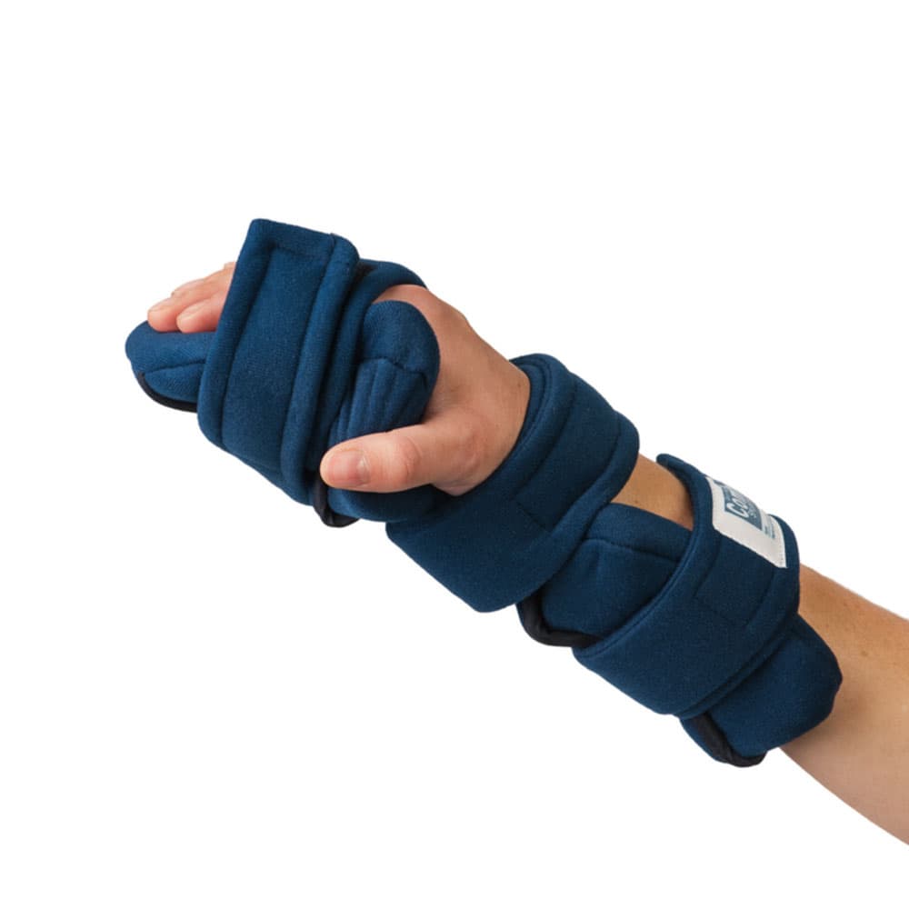 Comfy Hand Thumb Orthosis, Adult Small, Navy Blue with Terry Cover - Image 1