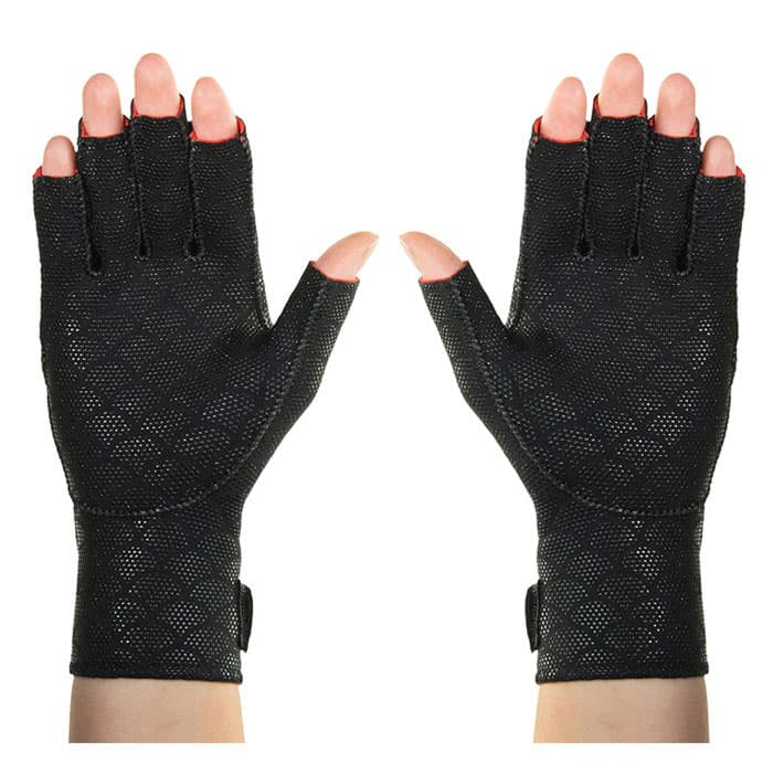 Thermoskin Premium Arthritis Gloves, Black, Extra Small - Pair - Image 1