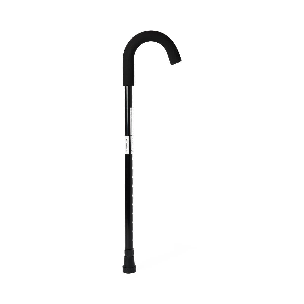 Medline Standard Aluminum Canes, Black - Case of 6 - Image 1