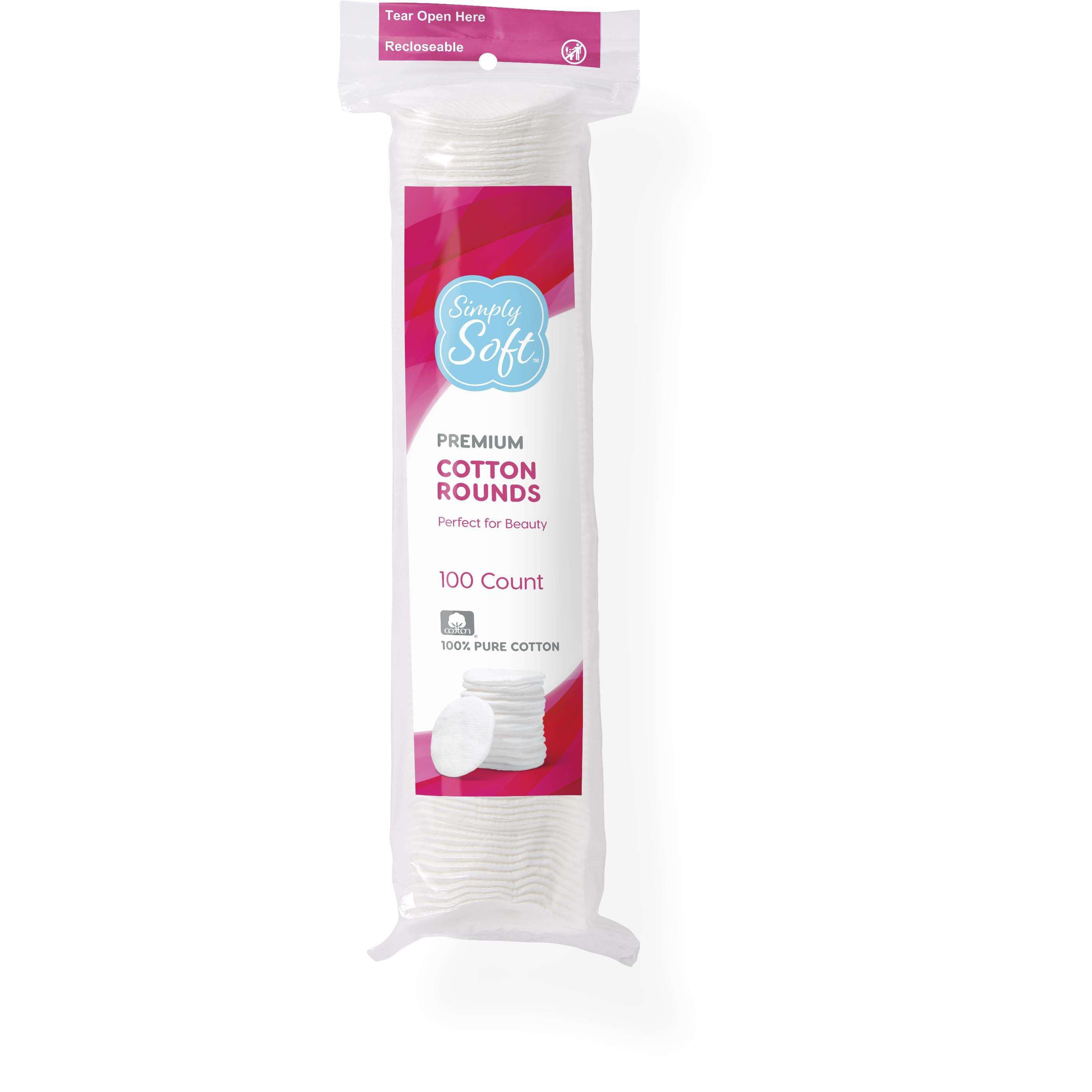 Medline Simply Soft Cotton Rounds - Carton of 3600 - Image 1