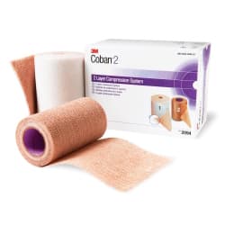 3M Coban 2 Layer Compression Bandage, 4" x 2-9/10 Yard, 4" x 5-1/10 Yard - Case of 8 - Image 1