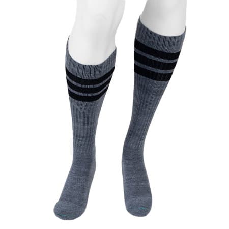 Juzo Power Comfort Knee-High Compression Socks 20-30mmHg, Tall, Retro Heather Gray, Extra Large - Pair - Image 1