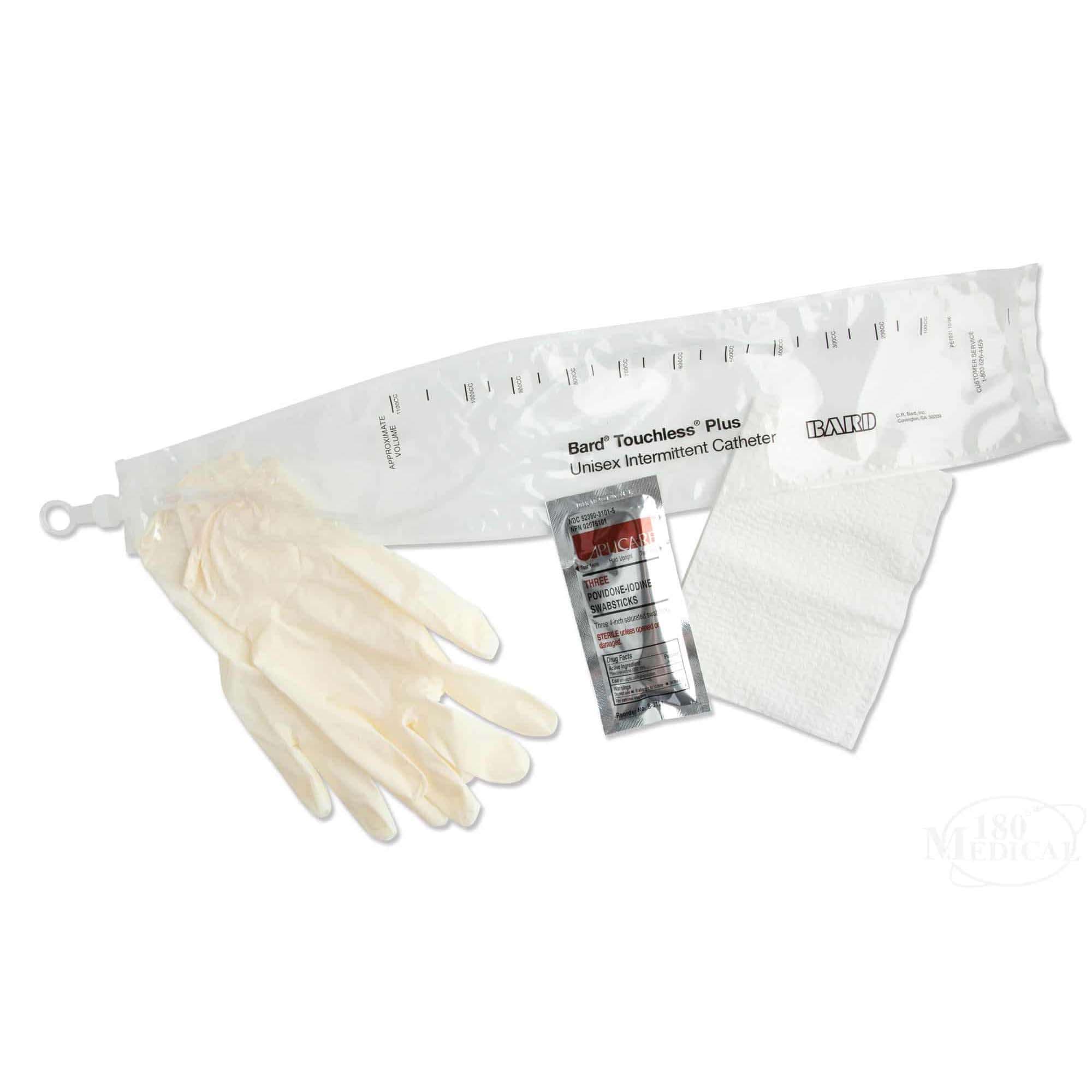 Touchless Plus Vinyl Closed System Intermittent Catheter Kits, 16 Fr - Each - Image 1