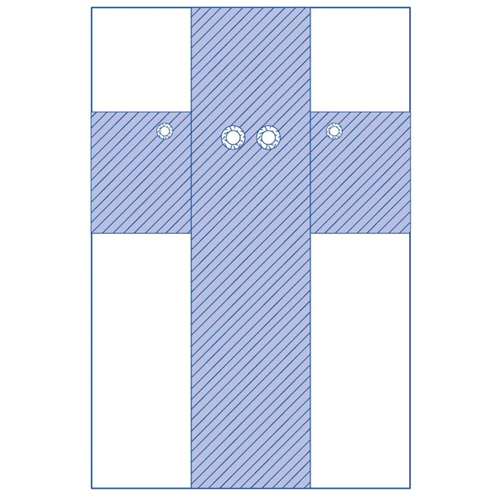 Medline Femoral Angiography Drape with Radial Fenestrations and Absorbent Reinforcement - Case of 5 - Image 1