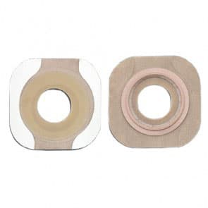 New Image Flat FlexWear Skin Barrier with Tape, 1-3/4 Inch Flange, 3/4 Inch Stoma - Box of 5 - Image 1