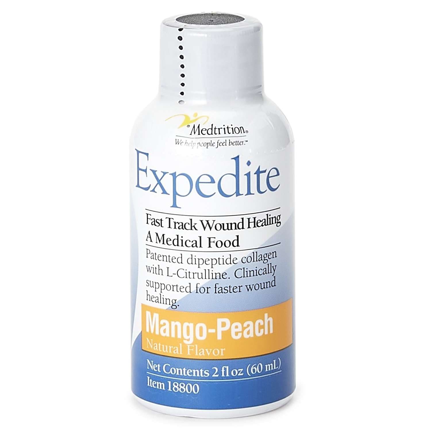 Expedite Oral Supplement, Peach Mango Flavor, 2 oz - Case of 48 - Image 1