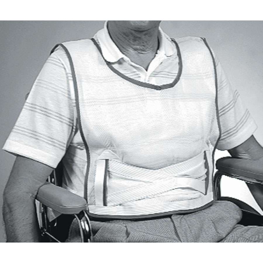 Medline Slipover Cotton Patient Safety Vest, Medium - Case of 6 - Image 1