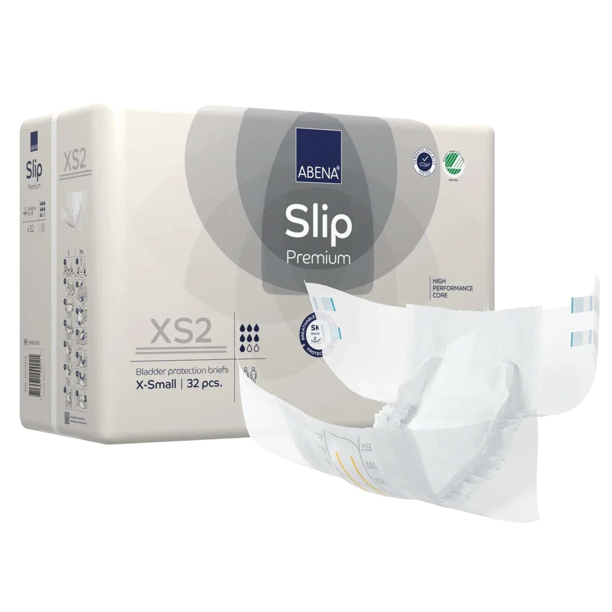 Abena Slip Premium Extra Small Brief, Level 2 Absorbency - Case of 128 - Image 1
