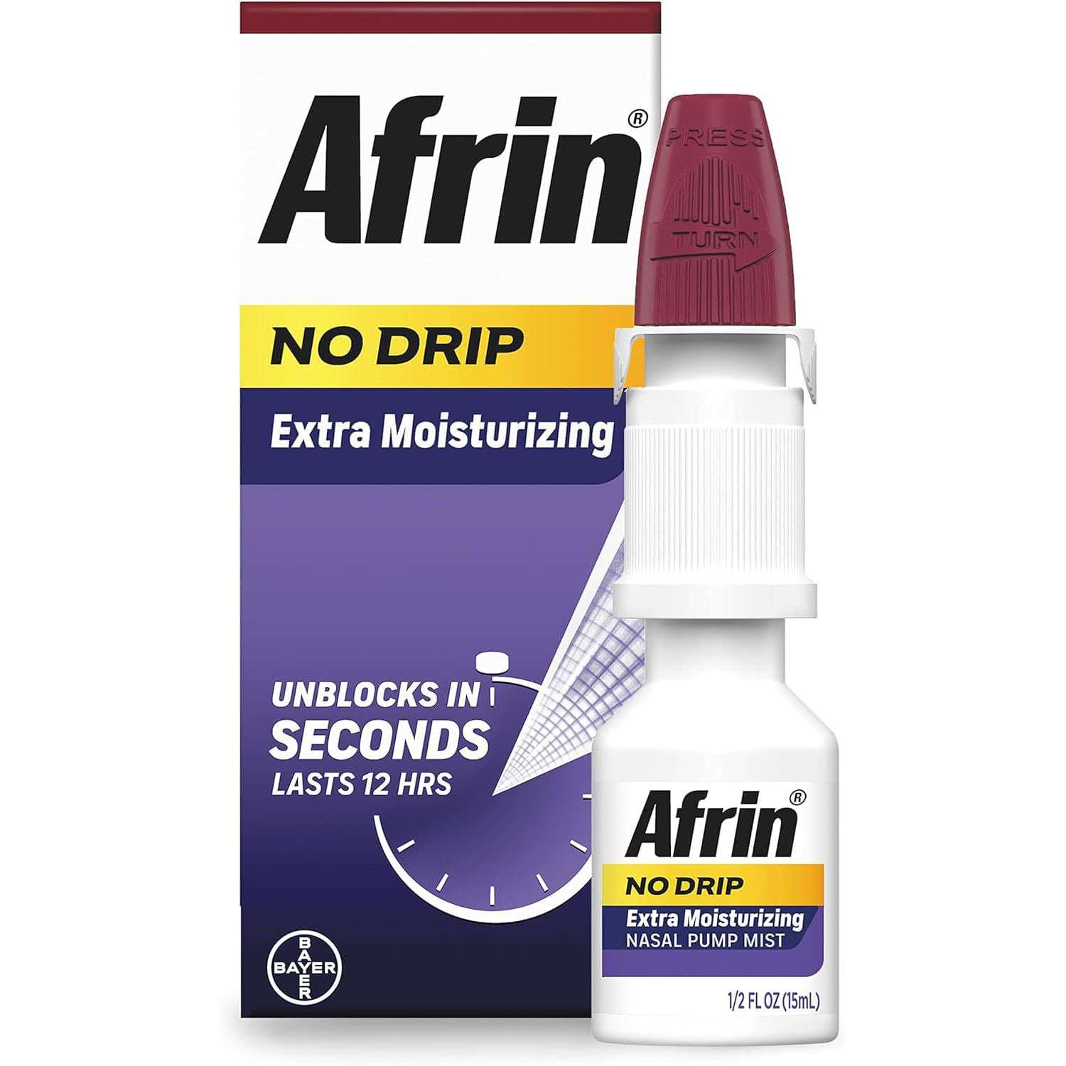 Afrin No Drip Extra Moisturizing Sinus Relief Nasal Spray - Image 3