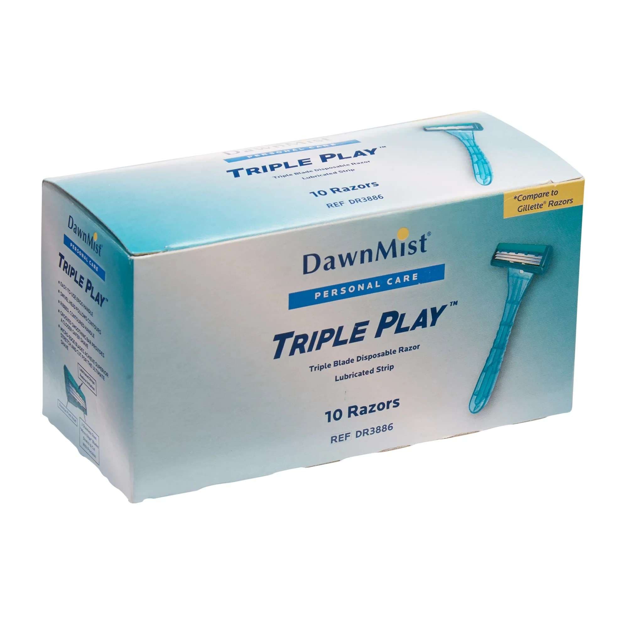 DawnMist Triple Play Razor, Teal - Image 2