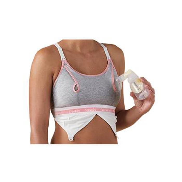 Bravado Clip and Pump Hands-Free Nursing Bra Accessory, Dove Heather