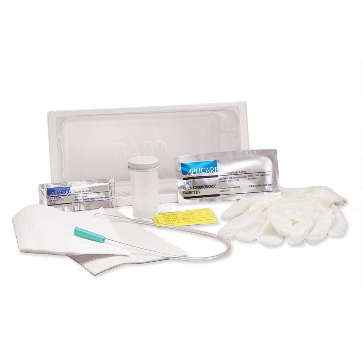 Bardia Urethral Tray with 14 Fr Vinyl Catheter - Each - Image 1