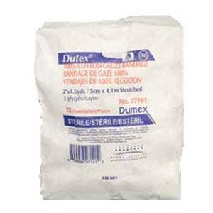 Dutex 2-Ply 100% Cotton Conforming Bandage, 2" x 4-1/10 Yard - Sleeve of 12 - Image 1