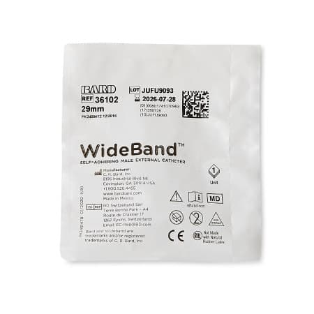 Wide Band Male External Catheter, 29 mm, Medium - Each - Image 1
