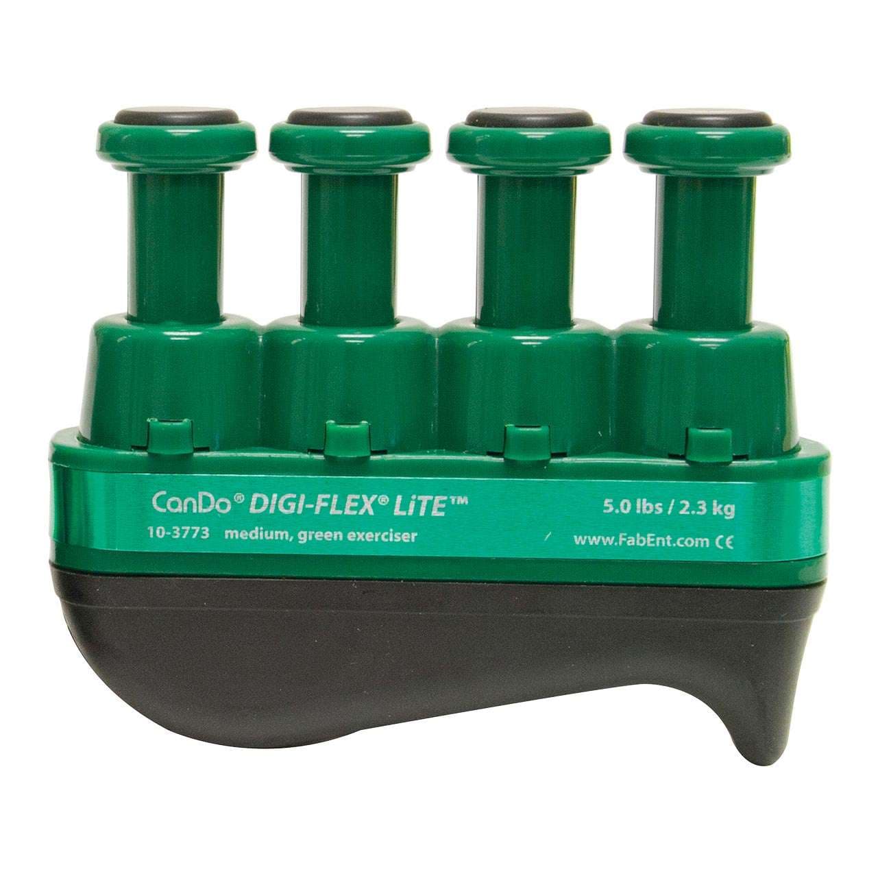 Cando Digi-Flex Lite Hand Exerciser, Green, Medium - Image 1
