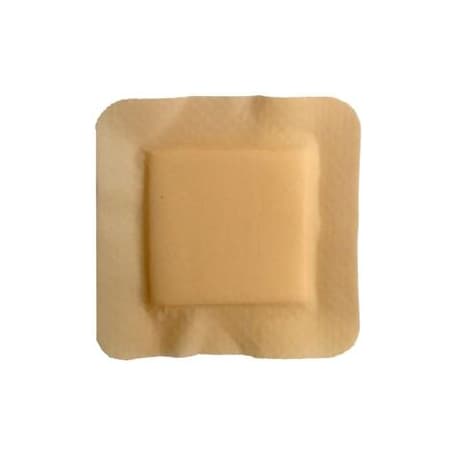 MediPlus Silicone Comfort Foam Adhesive Border 6" x 6", Pad Size 4.5" x 4.5" - Box of 5 - Image 1