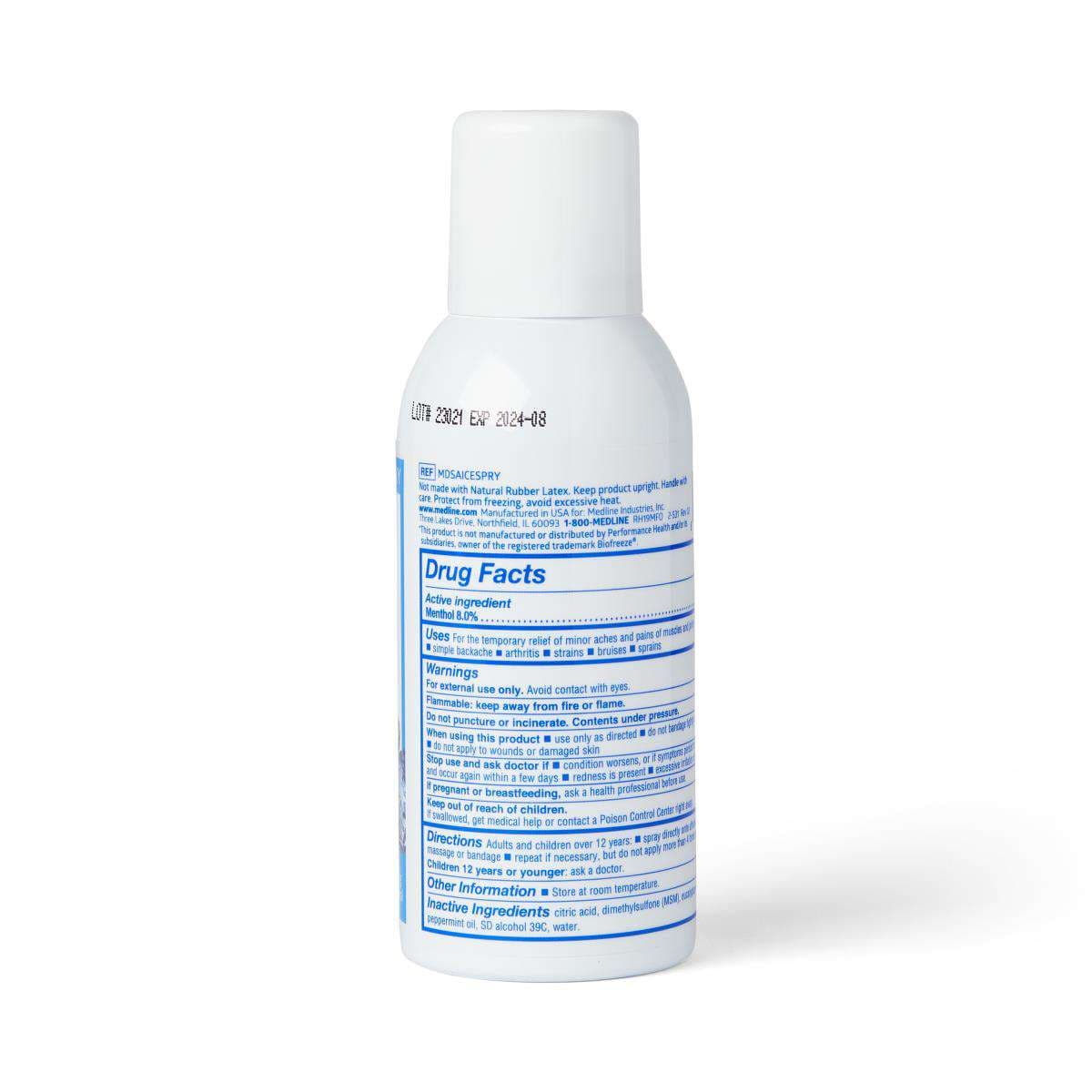 Medline ActivICE Topical Pain Reliever, 4 oz. Spray - Image 1