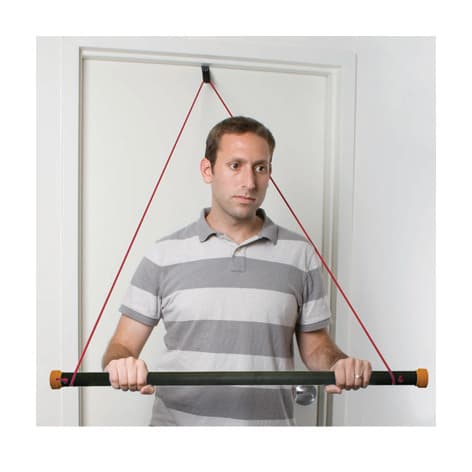 CanDo Over Door Exercise Bar And Tubing, Blue, Heavy - Image 1