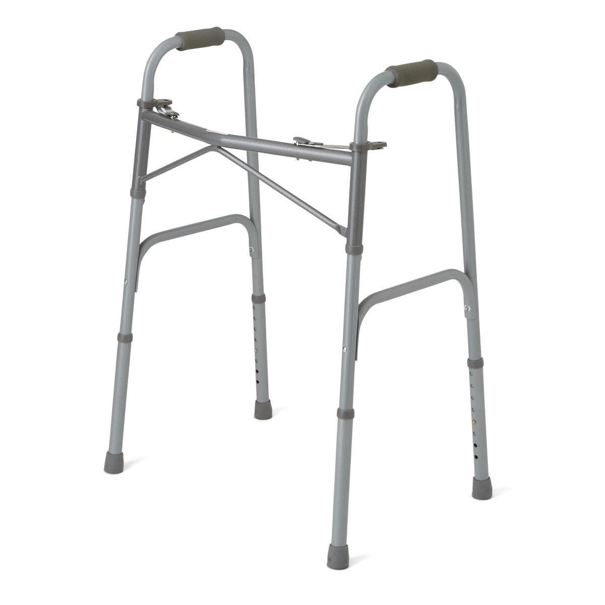 Medline Bariatric Steel Folding Walkers, Basic Steel, 650 Lb Cap, Without Wheels - Each - Image 1