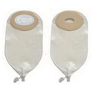 Nu flex Adult Precut Oval urinary Pouch with Flutter Valve, Oval D - Box of 10 - Image 1