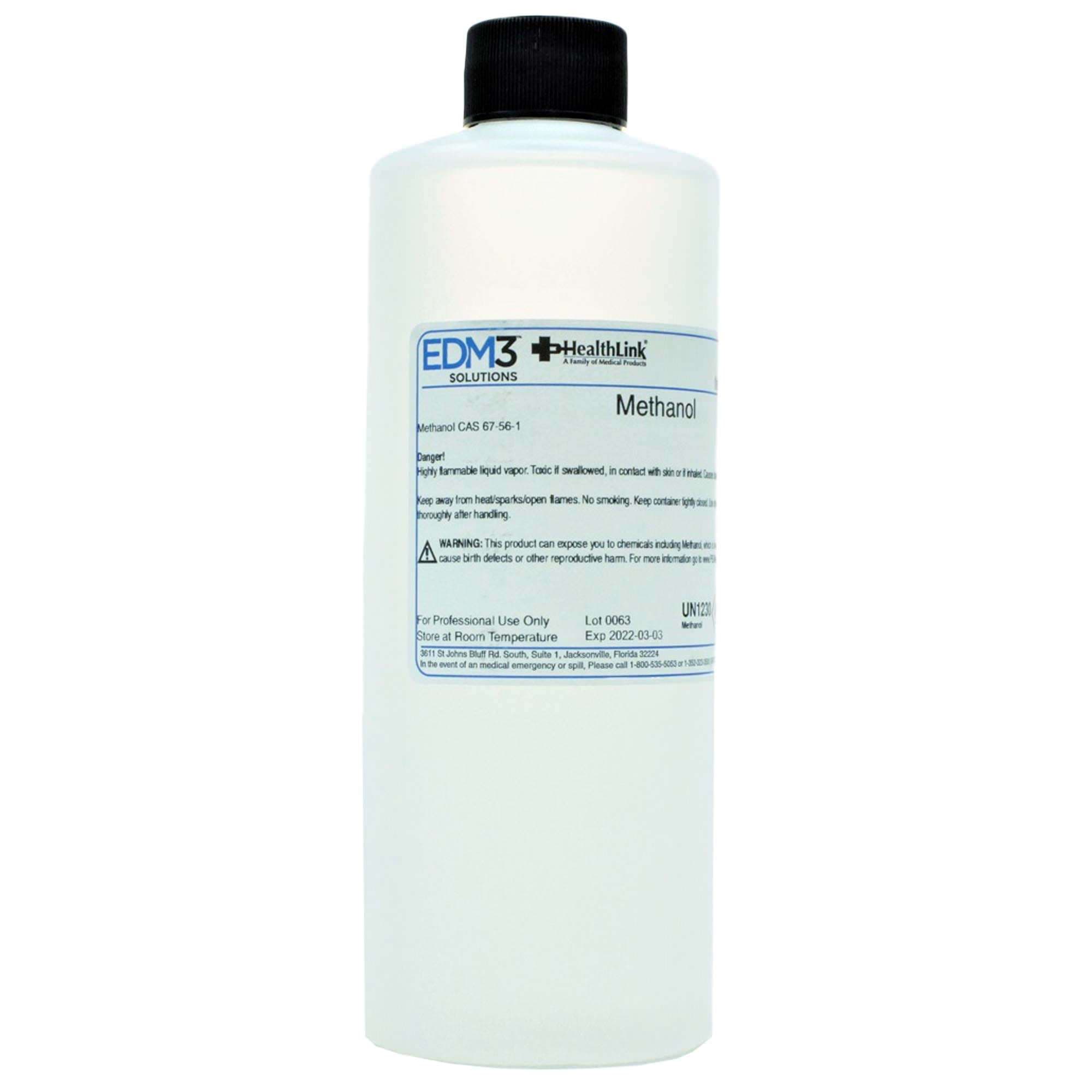 EDM 3 LLC Methanol ACS Grade 100% Chemistry Reagent, 16 oz - Image 1