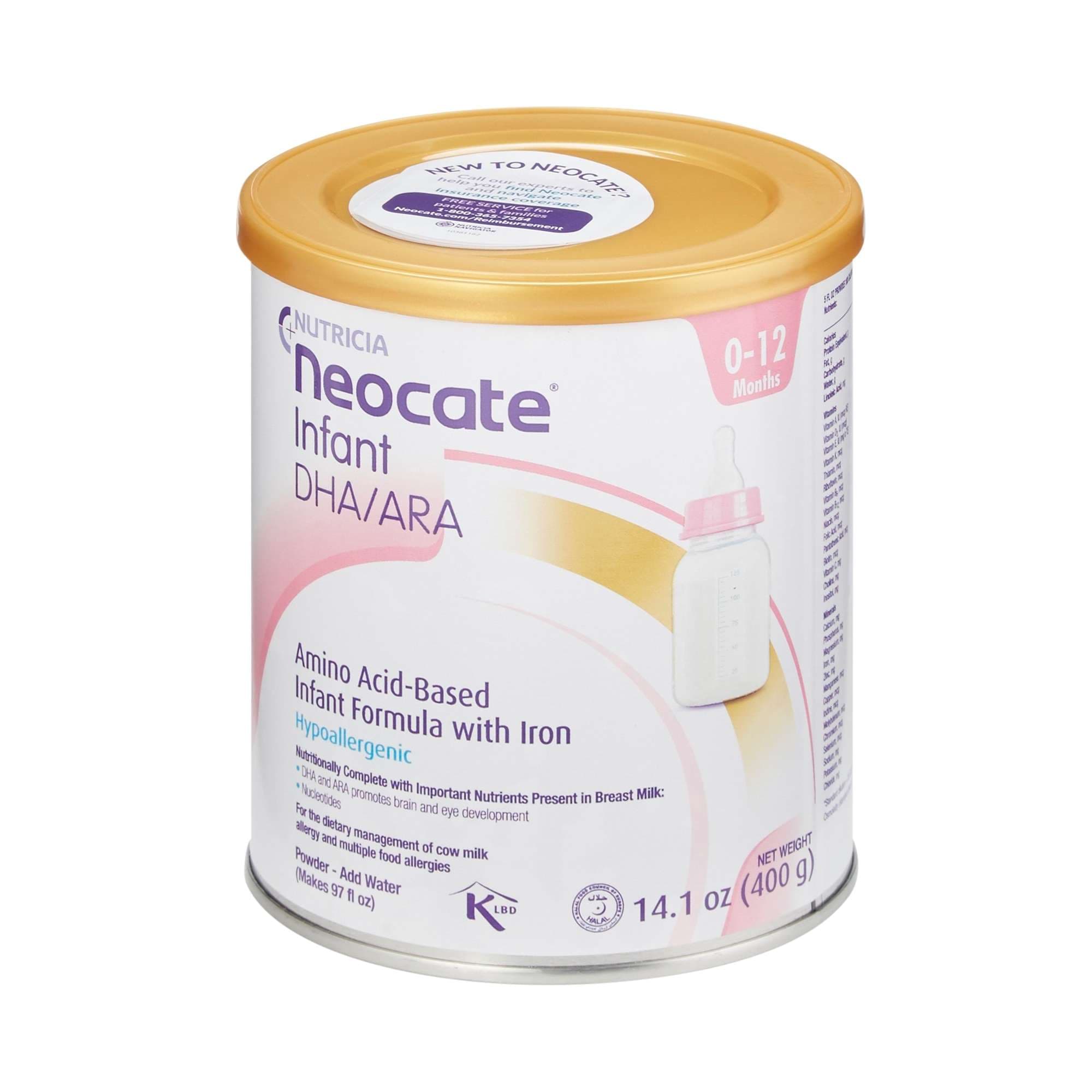 Neocate DHA & ARA Amino Acid Based Infant Formula with Iron, 14.1 oz - Each - Image 1