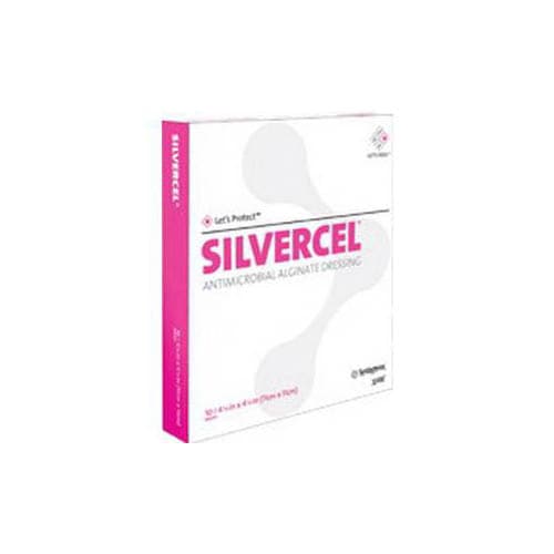 Systagenix Silvercel Antimicrobial Alginate Dressing, 4" x 8" - Image 1