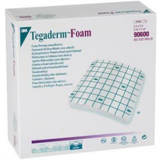 3M Tegaderm High Performance Non Adhesive Foam Dressing, 2" x 2" - Case of 40 - Image 1
