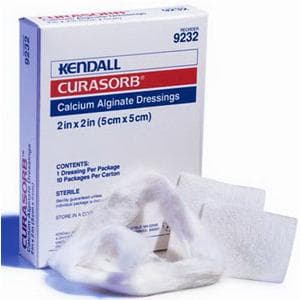 Kendall Calcium Alginate Dressing, 4 x 4 Inch - Box of 10 - Image 1