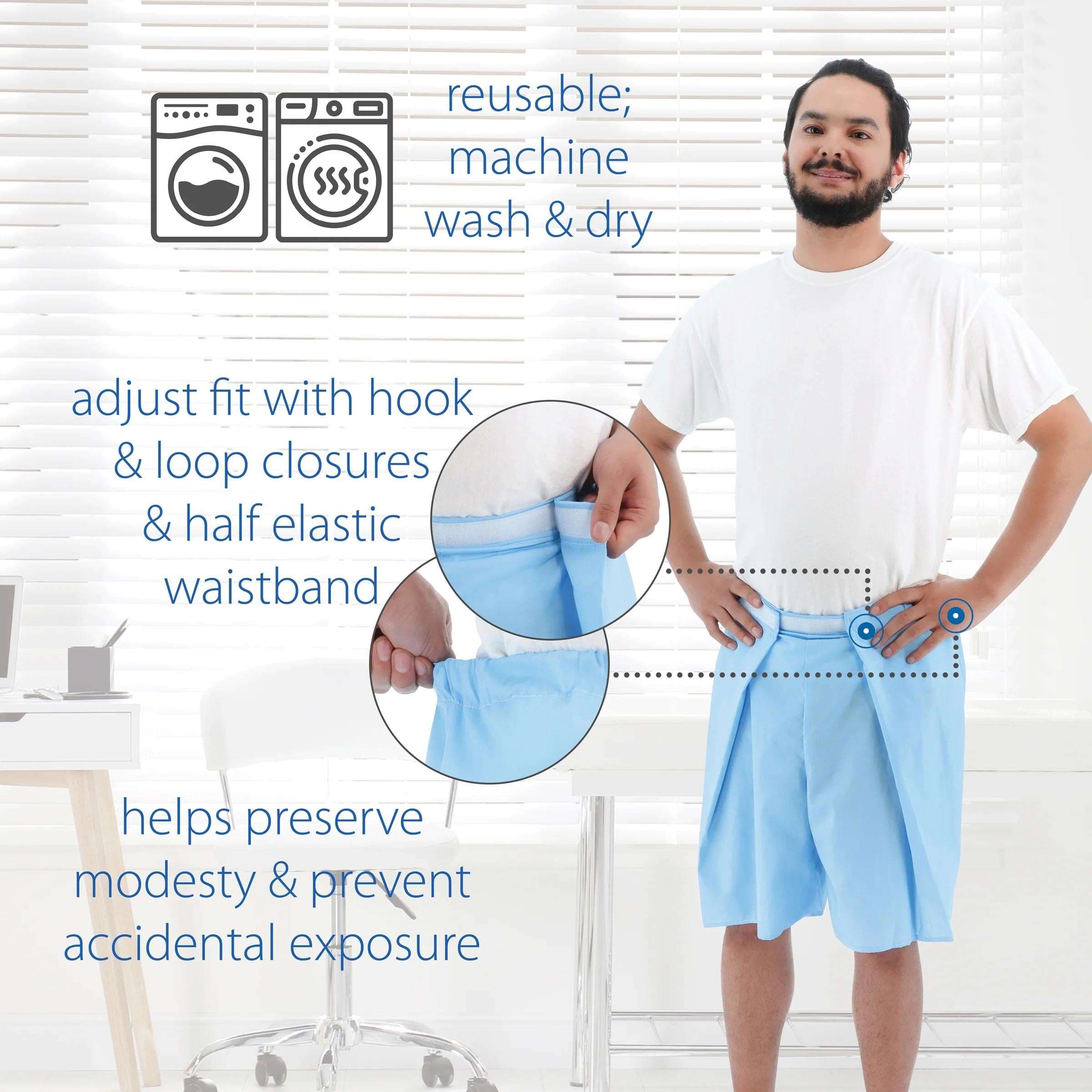 Core Patient Shorts Blue - Image 4