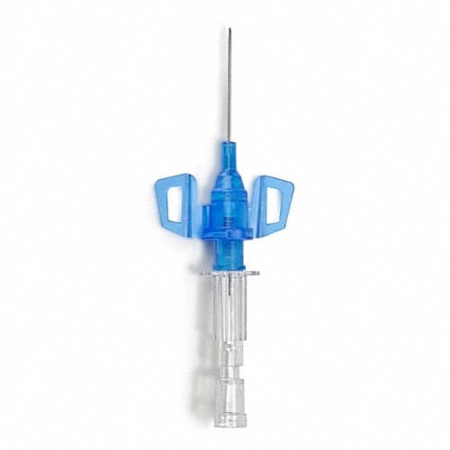 B. Braun Introcan Safety 3 Closed IV Catheter, Blue, 22 Gauge, 1 Inch - Box of 50 - Image 1
