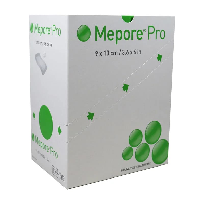 Mepore Pro Self-Adhesive Composite Dressing, 3.6 x 4 Inch - Case of 320 - Image 1