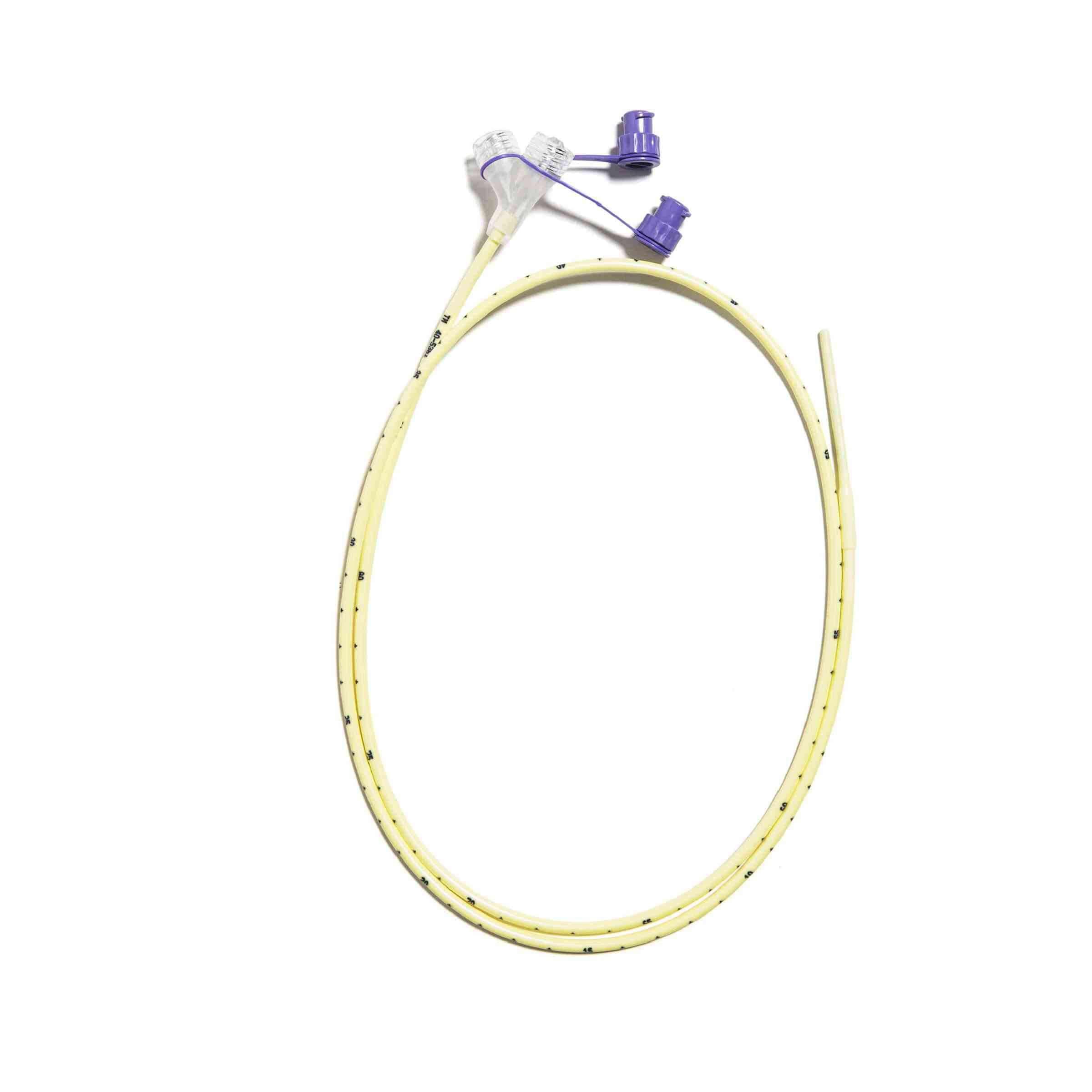 Corflo-Ultra Enfit Nasogastric Feeding Tube with 3g Weighted Tip, 10 Fr, 43 Inch - Case of 10 - Image 1