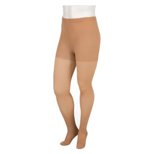 Juzo Basic Compression Pantyhose, 30-40mmHg, Regular, Closed Toe, Beige, Large - Pair - Image 1