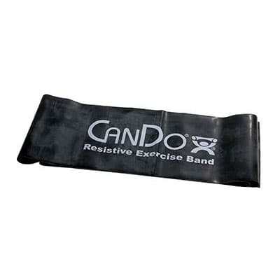 CanDo Latex Exercise Band, 5 Foot Singles Black, X-Heavy - Image 1
