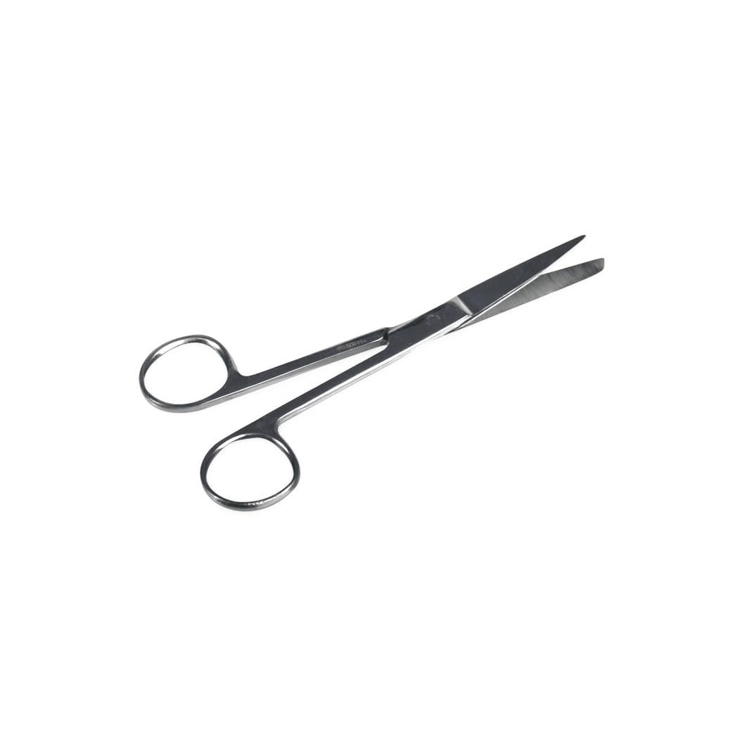 Medline O.R. Scissors, Nonsterile, Single-Use, Straight, Sharp-Blunt, 5.5" - Box of 12 - Image 2