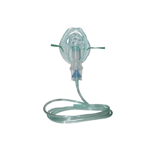 Drive Medical Handheld Compressor Nebulizer System Aerosol Mask Delivery Small Volume 7 Foot Oxygen Tube Length Unfilled - Image 1