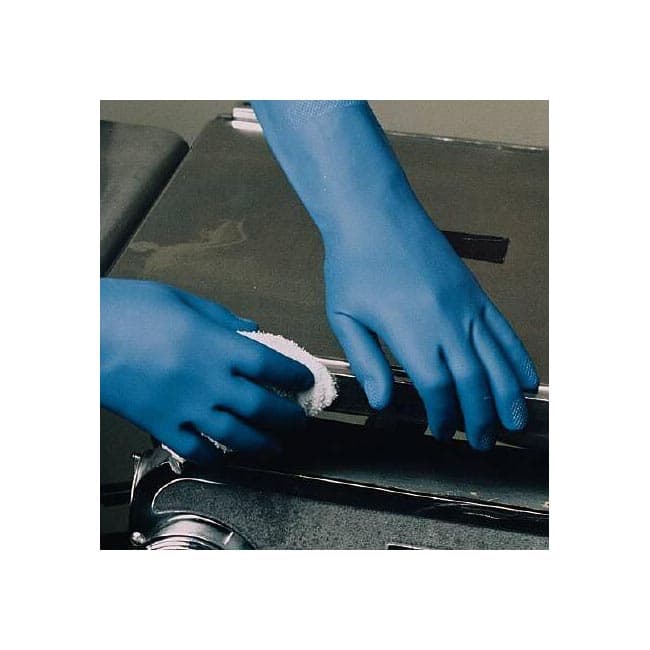 Ansell Utility Glove Blue Straight Cuff 0.51 mm (20 mil) Textured Grip, Small - Case of 48 - Image 1