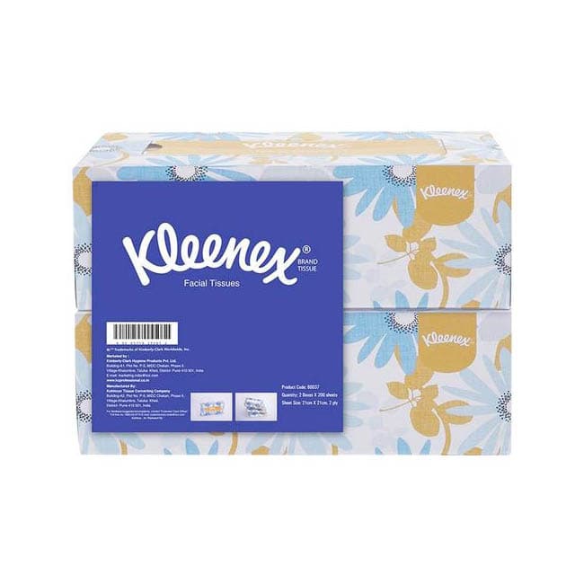 Kleenex 2-Ply Facial Tissue, 9 x 4 Inch - Package of 160 - Image 1