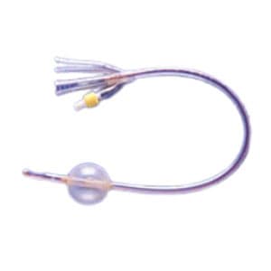Soft Simplastic 3-Way Foley Post-Op Indwelling Catheters, 20 Fr, 16", 75 cc - Box of 10 - Image 1