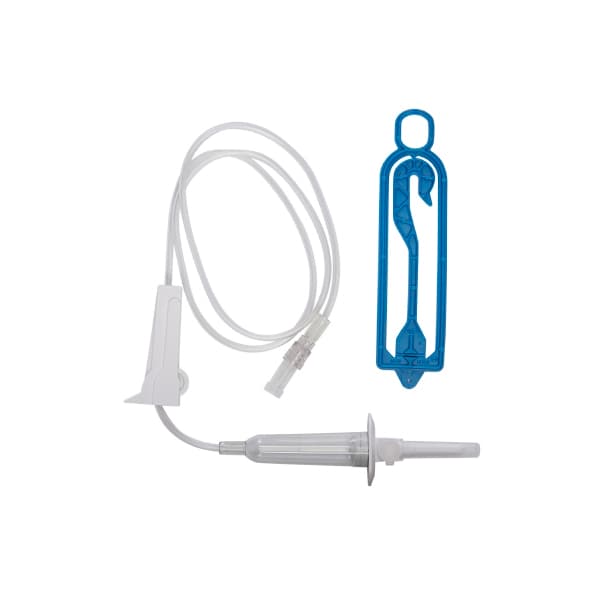 ICU Primary IV Administration Set Without Filter, Rotating Luer Lock Connector, 20 mL - Each - Image 1