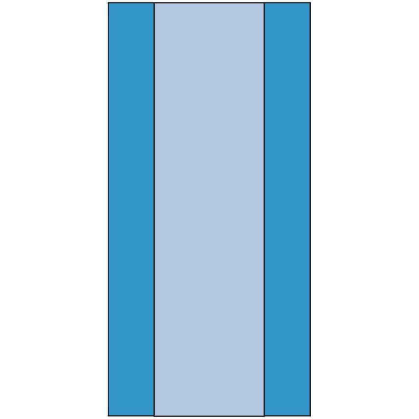 Medline Nonsterile Table Cover, 44 x 90 Inch - Case of 100 - Image 1